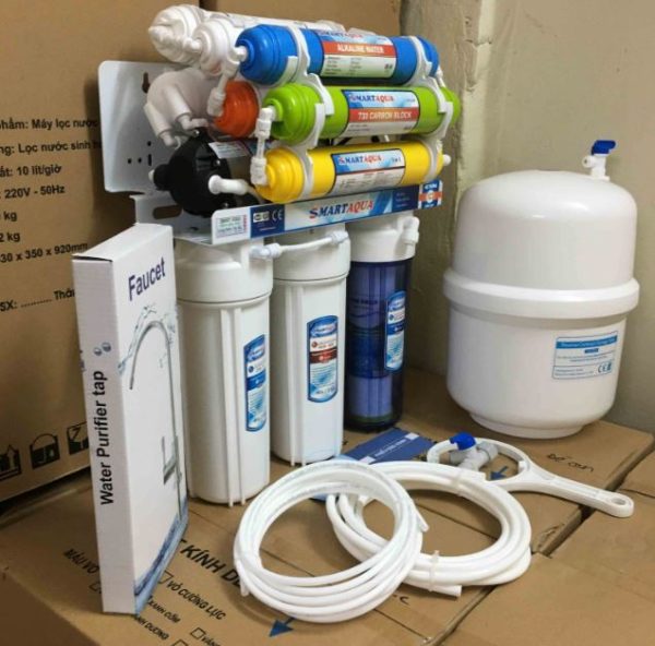 Máy lọc nước 7 cấp không tủ AQua – lắp gầm tủ bếp - Ảnh 4